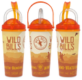 Travel Tumbler – 24 oz, Orange Shield Lid, Straw & Strap, Desert Wrap Logo