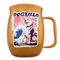 Double Barrel Mug – Yellow Powder Coat, Dogzilla