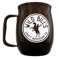 Double Barrel Mug – Black Powder Coat, Silk Screen