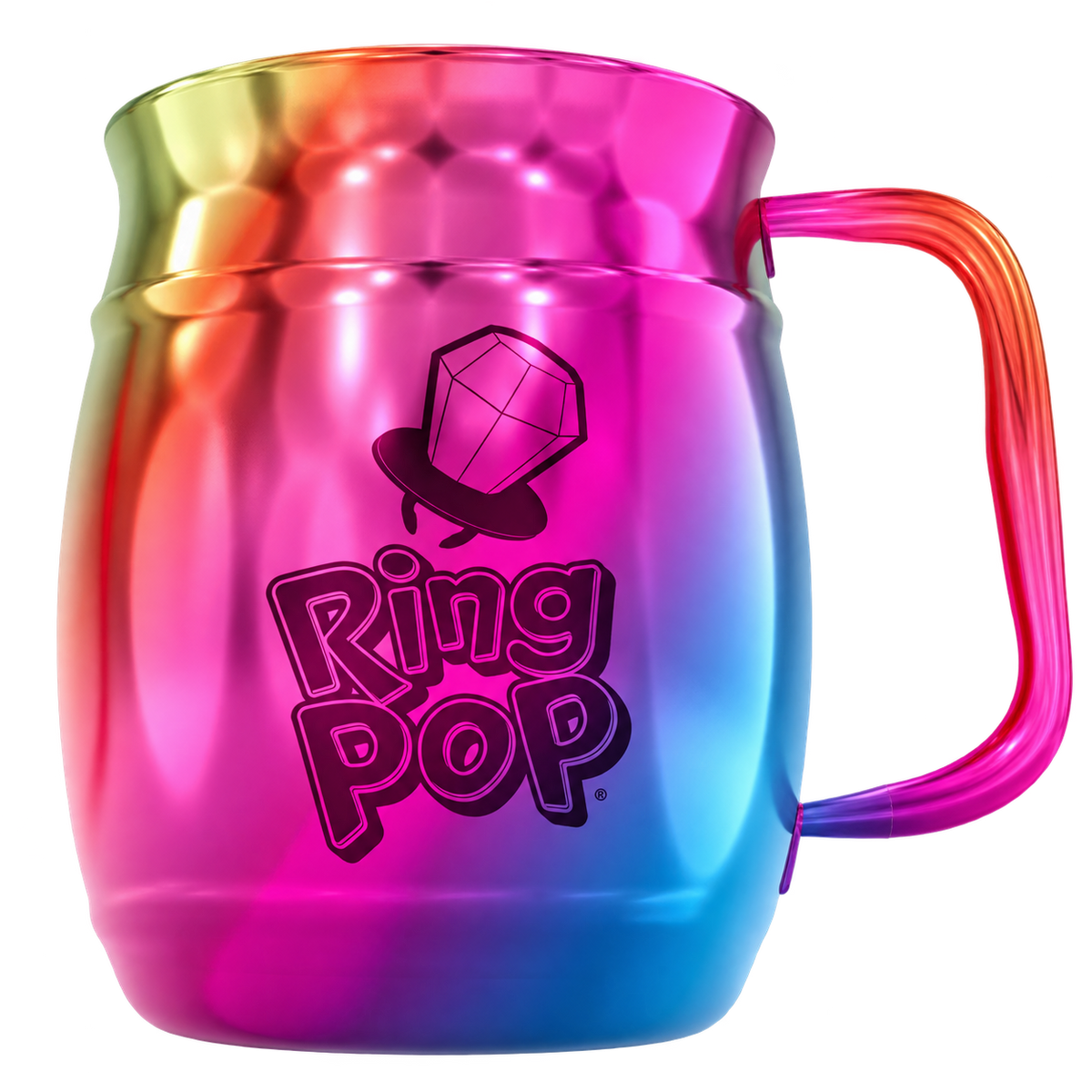Large Double Barrel Mug – Rainbow, Ring Pop Co-Brand