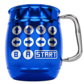 Single Barrel Mug – Blue Metallic, CheatCode