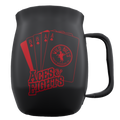 Double Barrel Mug – Black Matte Metallic, Aces & Eights
