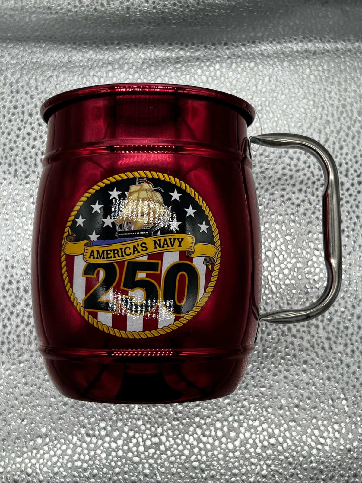 Navy 250, Single Barrel, Red, Metallic, Black Silk Screen WBS Logo, Transfer Logo, Dated
