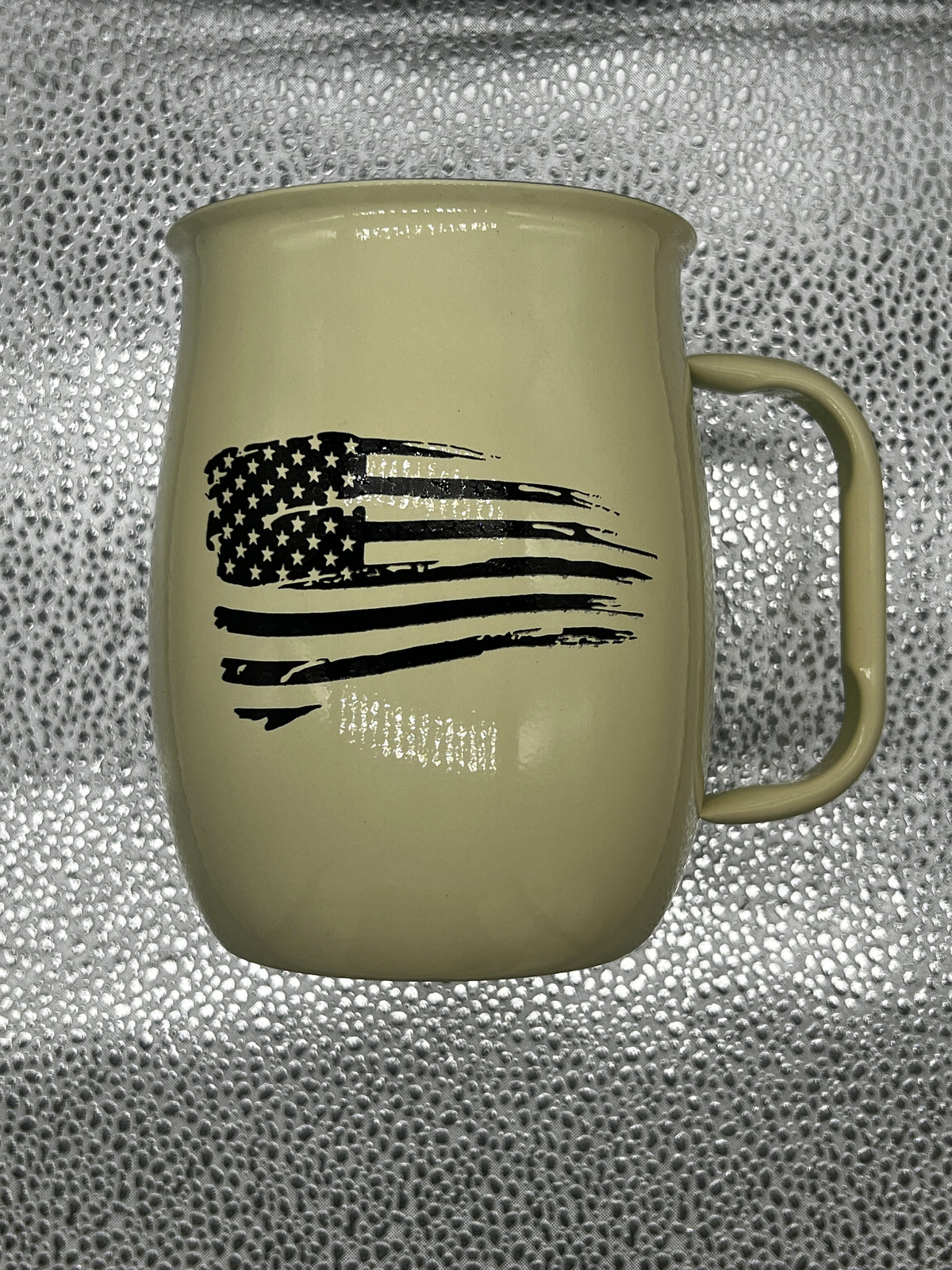 Army Flag, Double Barrel, Tan Powdercoat, Double Transfer Logo, ND