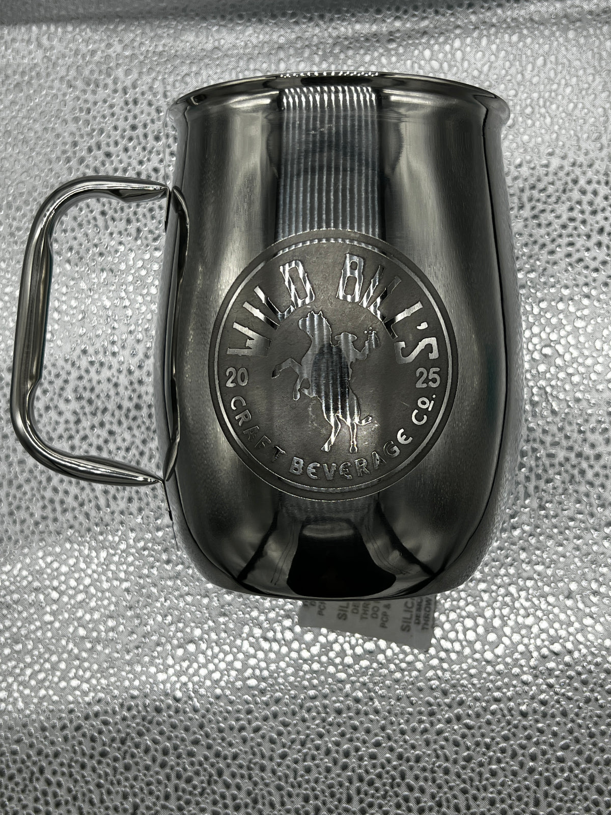 Double Barrel Mug – Stainless Steel, Etched, 2025