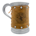 Tankard – Cast Aluminum, Leather Wrapped