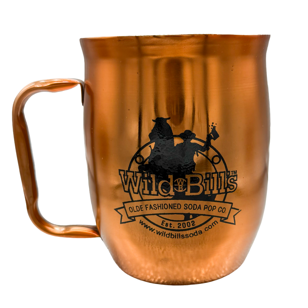 Double Barrel Mug – Copper Metallic, Silk Screen