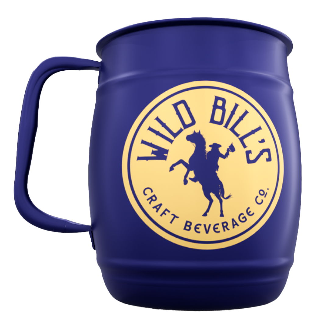 Generic, Single Barrel, Dark Blue, Powder Coat, Gold, Silk Screen, No Date