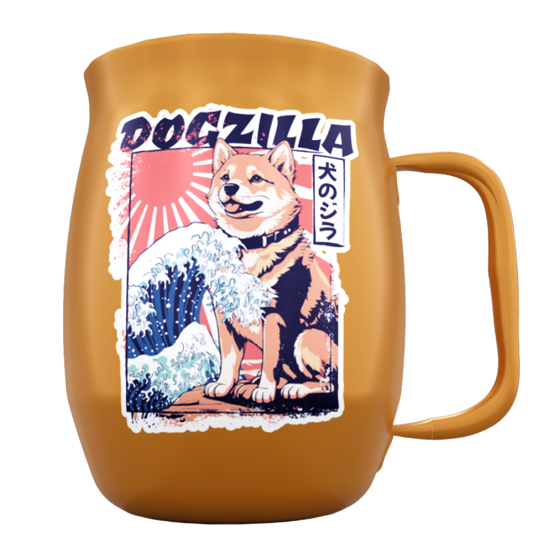 Dogzilla, Double Barrel, Yellow, Powder coat, Blue Silk Screen WBS Logo, Transfer Logo, No Date