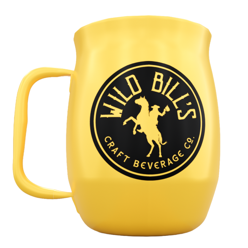 Double Barrel Mug – Yellow Powder Coat, Ghost Gamer