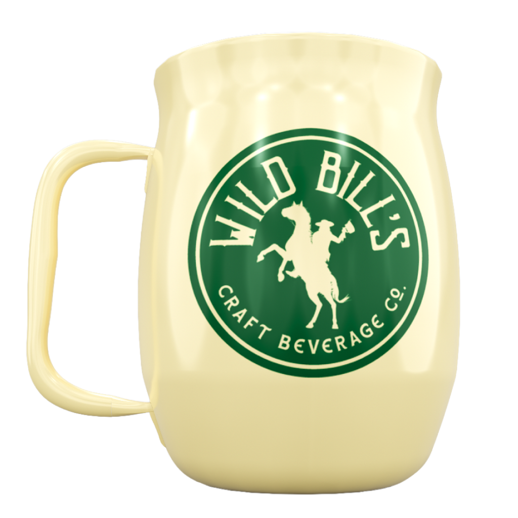 Double Barrel Mug – Yellow Powder Coat, Girl Anime Sushi Ramen