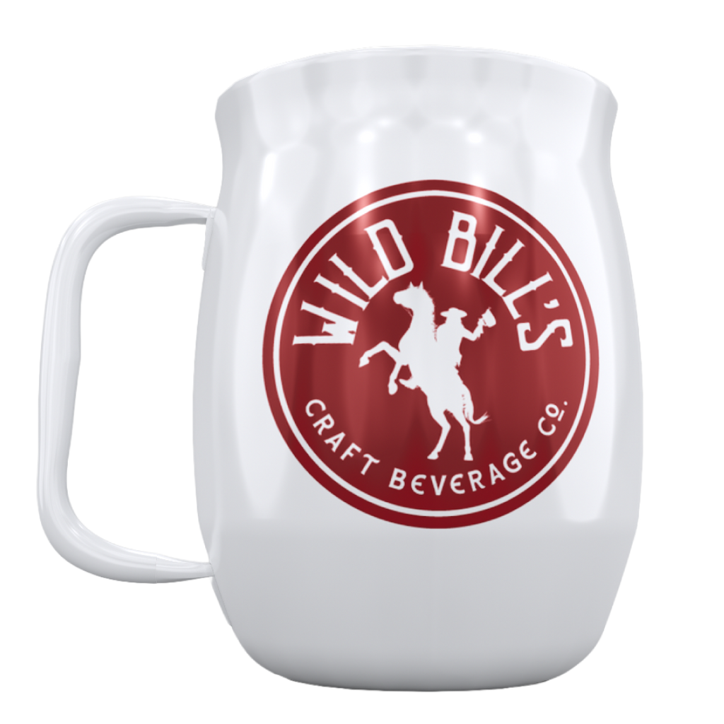 Double Barrel Mug – Gray Powder Coat, Inner Warrior