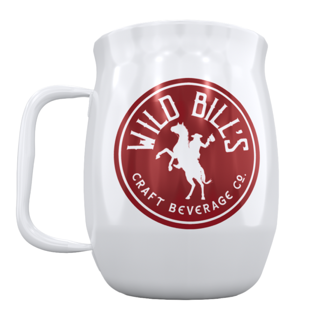 Double Barrel Mug – Gray Powder Coat, Inner Warrior