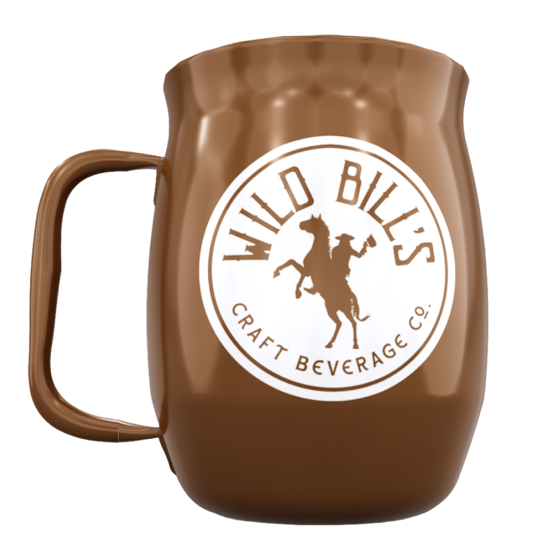Double Barrel Mug – Brown Powder Coat, Sasquatch Abduction
