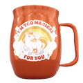 Double Barrel Mug – Red Powder Coat, Unicorn Too Magical