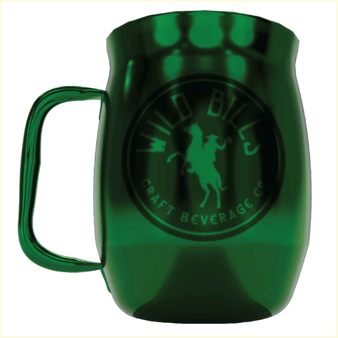 Generic, Double Barrel, Green Metallic, Etched, No Date