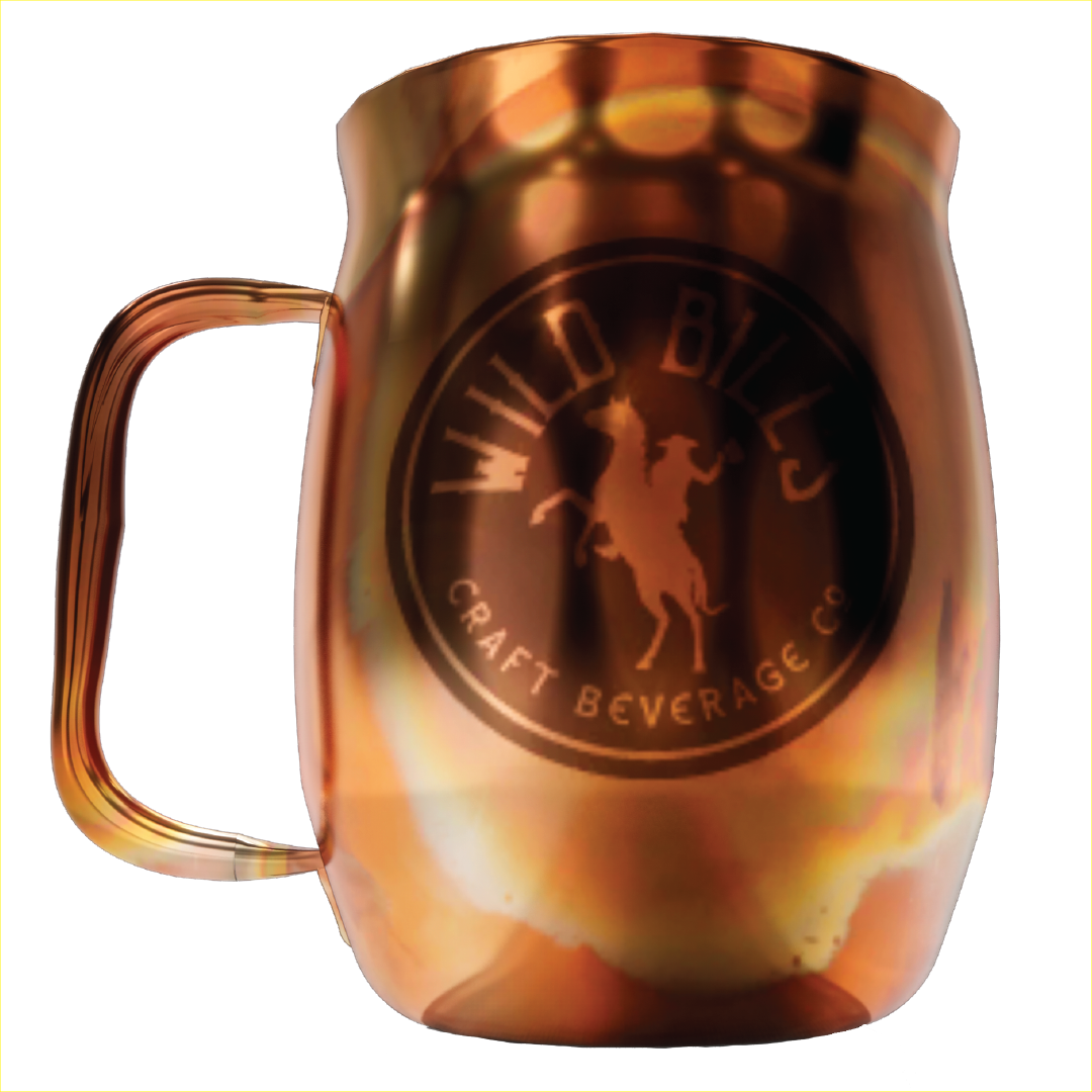 Double Barrel Mug – Rustic Copper, Etched