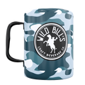 Double Wall Mug – Blue Camo Full-Color Wrap