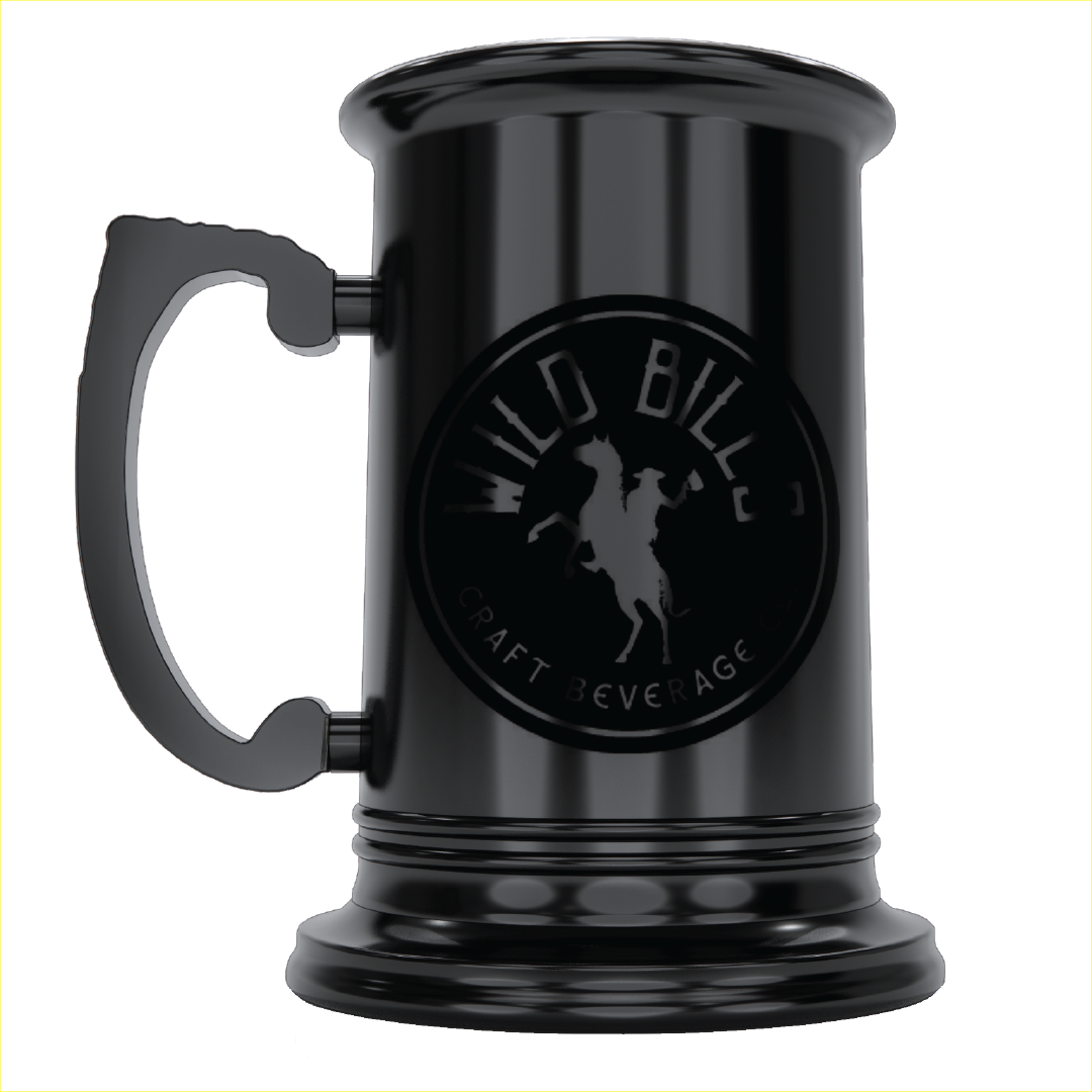 Generic, Tankard, Black Nickel, Metallic, Single Etched, No Date