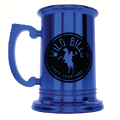 Tankard – 17 oz, Blue Metallic, Double Silk Screen